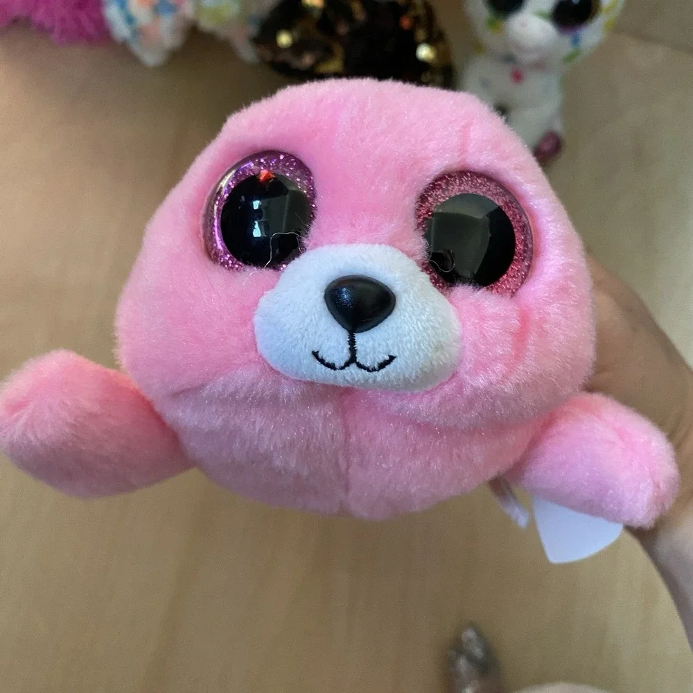 Lot of Ty Beanie Boos Collectibles Plush Sequin Set of 6 Sloth Unicorn Llama Dog